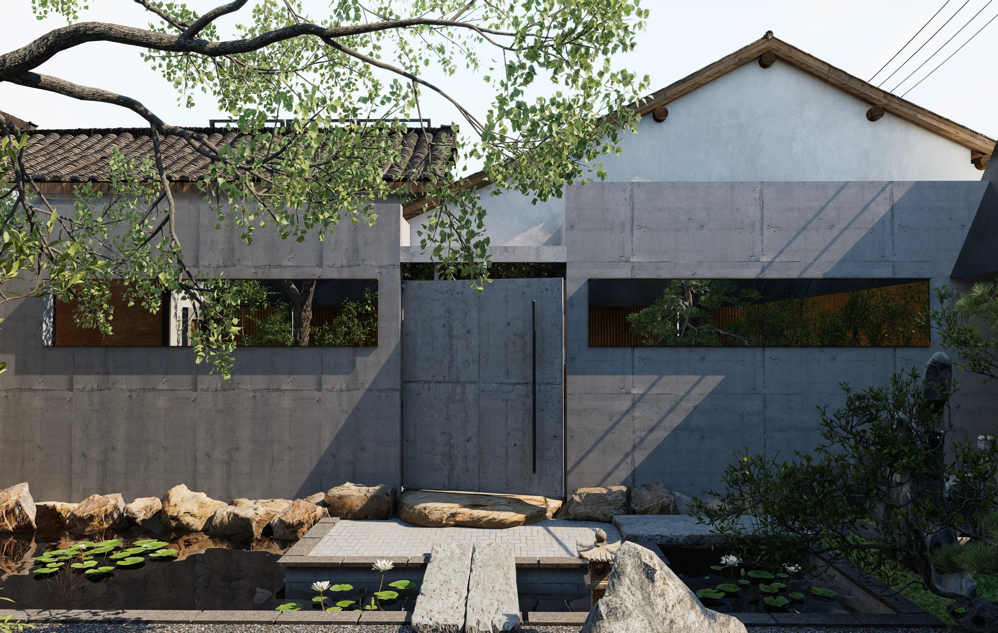 Zen House of Zhu Baochu — space